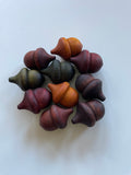 Carla’s Treasure Autumn Wooden Acorns / Set of 10 / Outlet