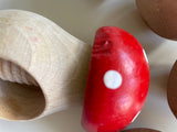 Wooden red nut cracker / 1 piece  - Outlet/Clearance