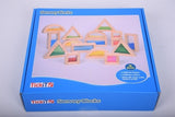 Sensory Block Set / Educational wooden building blocks / 16 pcs