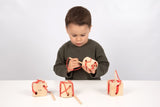 Wooden Lacing Shapes - 4 pcs