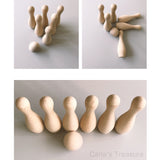 Wooden Skittles / Bowling play set