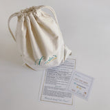 Organic cotton drawstring bag