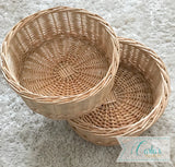Natural willow baskets / wicker trays / Montessori baskets