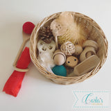 Montessori Themed Baby Sensory Basket - 20 objects