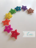 Rainbow wicker stars and balls