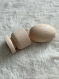 Wooden egg and cup / Montessori 3D Fitting Exercise basic set