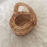 Mini Willow Baskets with Handle / Shopping Wicker Basket