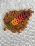 Carla’s Treasure Autumnal Counters / Organic Wood Coins / Loose Parts