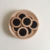 Blackboard / Vinyl Wood Coins