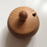 Wooden bowl with lid, Sugar bowl / Outlet - Clearance