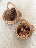 Mini Willow Baskets with Handle / Shopping Wicker Basket