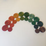 Carla’s Treasure Rainbow Large Wooden Buttons / Loose Parts