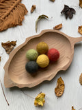 Earthy Tones Wool Balls 5cmD / Set of 5