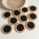 Blackboard / Vinyl Wood Coins