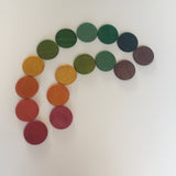 Carla’s Treasure Rainbow Counters / Organic Wood Coins / Loose Parts