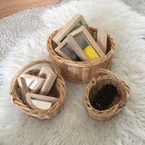 Mini Willow Baskets with Handle / Shopping Wicker Basket