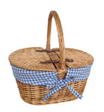 Check Oval Picnic Basket