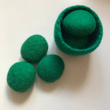 Felted pebbles