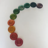 Carla’s Treasure Rainbow Large Wooden Buttons / Loose Parts