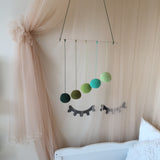 Montessori Gobbi Mobile / Green Baby Hanging Mobile