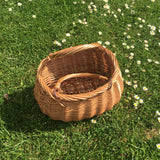 Wicker Oval Shopping Basket with Swing Handles / Child’s Swing Handled Coracle