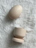 Wooden egg and cup / Montessori 3D Fitting Exercise basic set