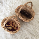 Mini Willow Baskets with Handle / Shopping Wicker Basket