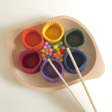 Silicone Beads Sorting Activity Set 4