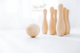 Wooden Skittles / Bowling play set
