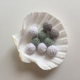 Crochet beads 16mm - Set of 10