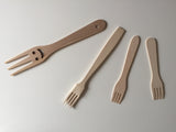Large Smiley Wooden Fork 😃
