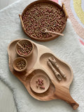 3 Compartments Montessori Tray