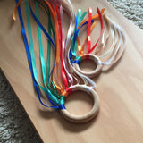 Sensory Ribbon Ring / Spring - Summer themed Hand Kite