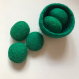 Felted pebbles