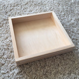Wooden sensory mark making tray