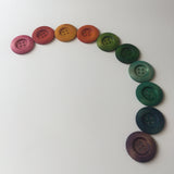 Carla’s Treasure Rainbow Large Wooden Buttons / Loose Parts