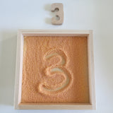 Wooden sensory mark making tray