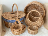 Check Oval Picnic Basket