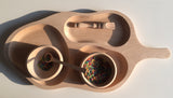 3 Compartments Montessori Tray
