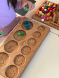 1-10 Number Sorting Tray / 10 rounded section tray