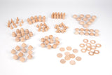 Wooden treasures natural set - 120pcs