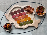 Carla’s Treasure Autumnal Counters / Organic Wood Coins / Loose Parts