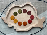 Carla’s Treasure Autumnal Counters / Organic Wood Coins / Loose Parts