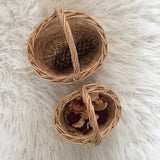 Mini Willow Baskets with Handle / Shopping Wicker Basket