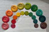 Carla’s Treasure Rainbow Counters / Organic Wood Coins / Loose Parts