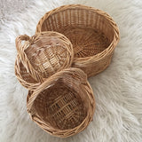 Mini Willow Baskets with Handle / Shopping Wicker Basket