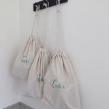 Organic cotton drawstring bag