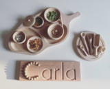 3 Compartments Montessori Tray