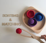 Crochet Bowls with Matching Balls Set