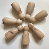 Peg dolls - Set of 6